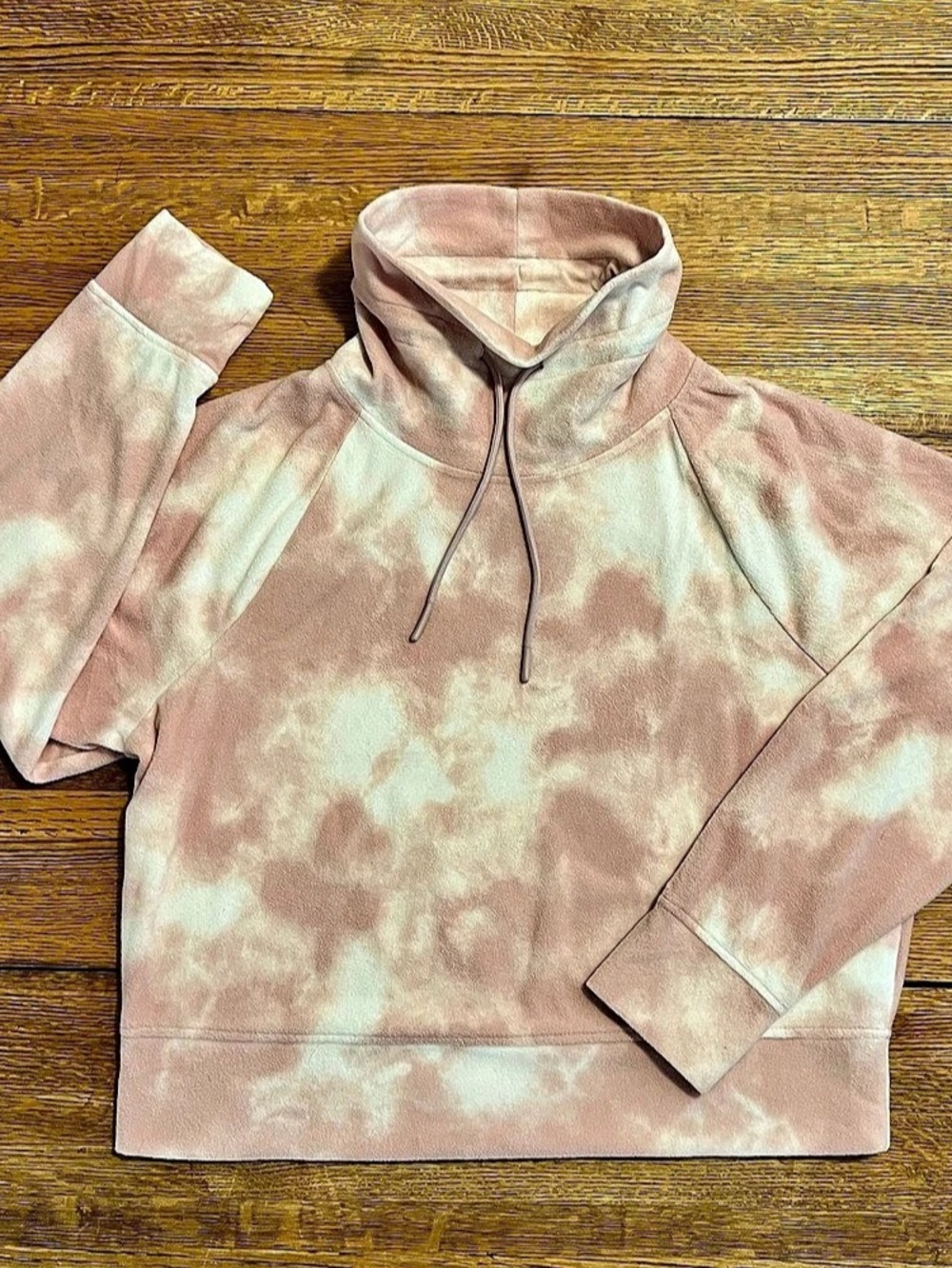 Old Navy Active MicroFleece Pullover Top Warm Tie-Dye Large